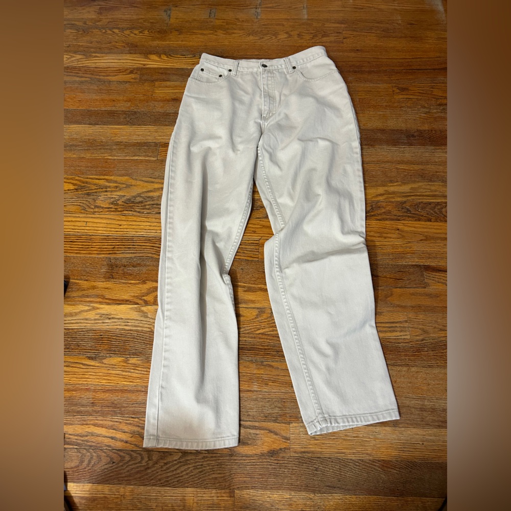 Eddie Bauer Cream Cotton Pants